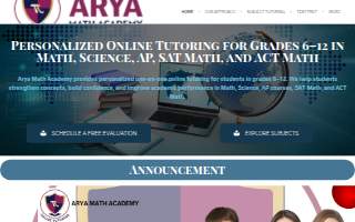 Arya math Academy - Tutoring Services