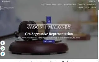Attorney at Law Jason Maloney website