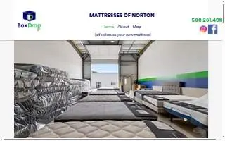 Mattress store of Norton website