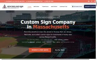 New England Sign Services Inc. website