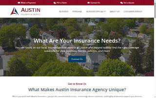 Austin Insurance Agency website