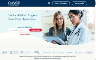 CareWell Urgent Care Norwell website