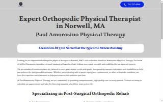 Paul Amorosino Physical Therapy website