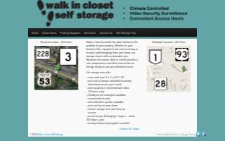 Walk-In Closet Self Storage