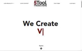 5 Tool Productions website