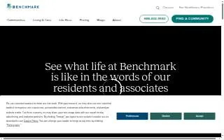 Benchmark Senior Living website