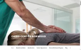 Chiro Center Norwood website