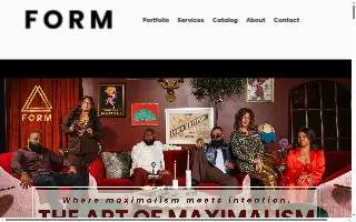 FORM Creative Services website