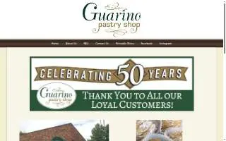 Guarino's Pastry Shop website