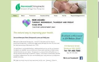 Norwood Chiropractic website