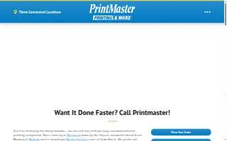 Printmaster of Norwood website