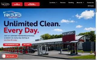Rojo Car Wash of Norwood website