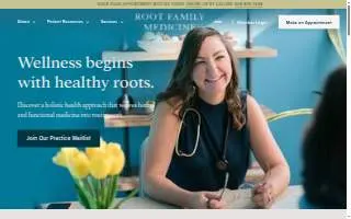 Root Family Medicine website