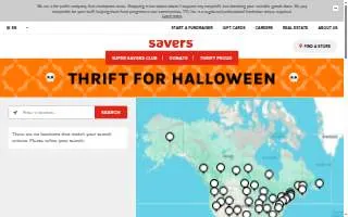 Savers Community Donation Center website
