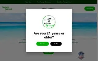Canna Retreat Recreational Dispensary website