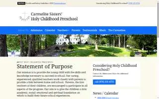Carmelite Preschool website