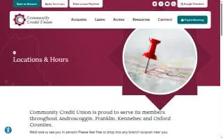 Community Credit Union of Peabody website