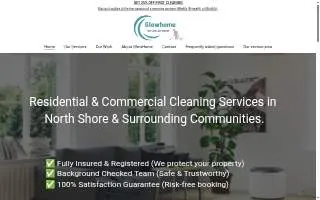 Glowhome Cleaning Corp website
