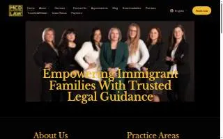 MCD Immigration Law, P.C. of Peabody website