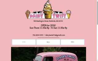 Dairy Twist of Pembroke website