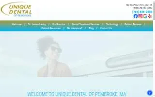 Unique Dental of Pembroke website