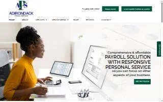 Adirondack Payroll Services website