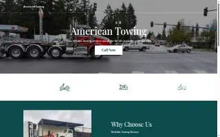 American Towing and Transport LLC website