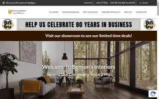 Benson's Pet Center website