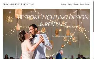 Berkshire Event Lighting website