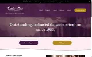 Cantarella School of Dance website