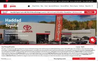 Haddad's Rug Co website