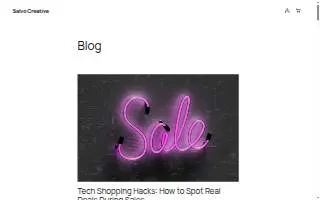 Salvo Creative website