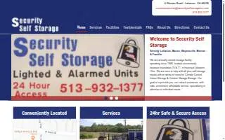 Security Self Storage Inc website