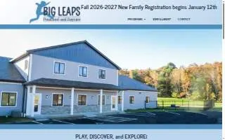Big Leaps Preschool and Daycare website