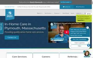 Comfort Keepers of Plymouth website