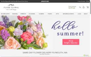 Flair Floral and Event Design website