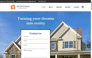 Peresunko Construction website
