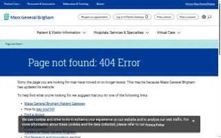 Mass General Brigham Imaging (Mass Eye and Ear - Quincy) website