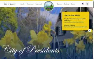 Quincy City Hall website