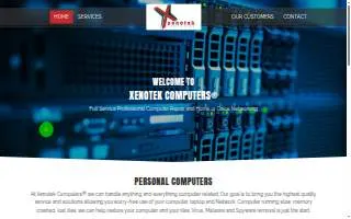 Xenotek Computers of Quincy website