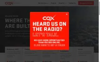 Cox Engineering website