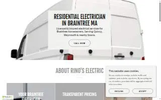 Rino's Electric of Randolph website