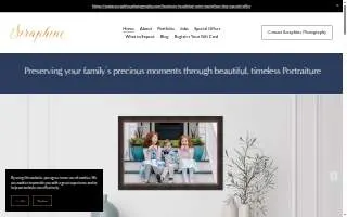 Seraphine Photography website