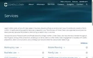 Cohen Cleary, P.C. of Raynham website