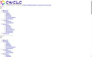 Creative World Children's Learning Center website