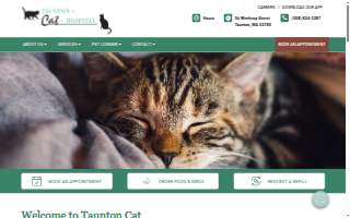 Taunton Cat Hospital website