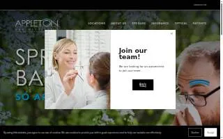 Appleton Eye Associates of Reading website