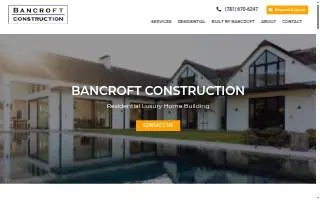 Bancroft Construction of Reading website
