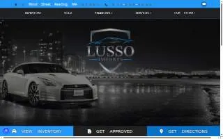 Lusso Imports website