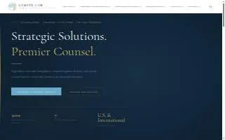 Samper Law of Reading website